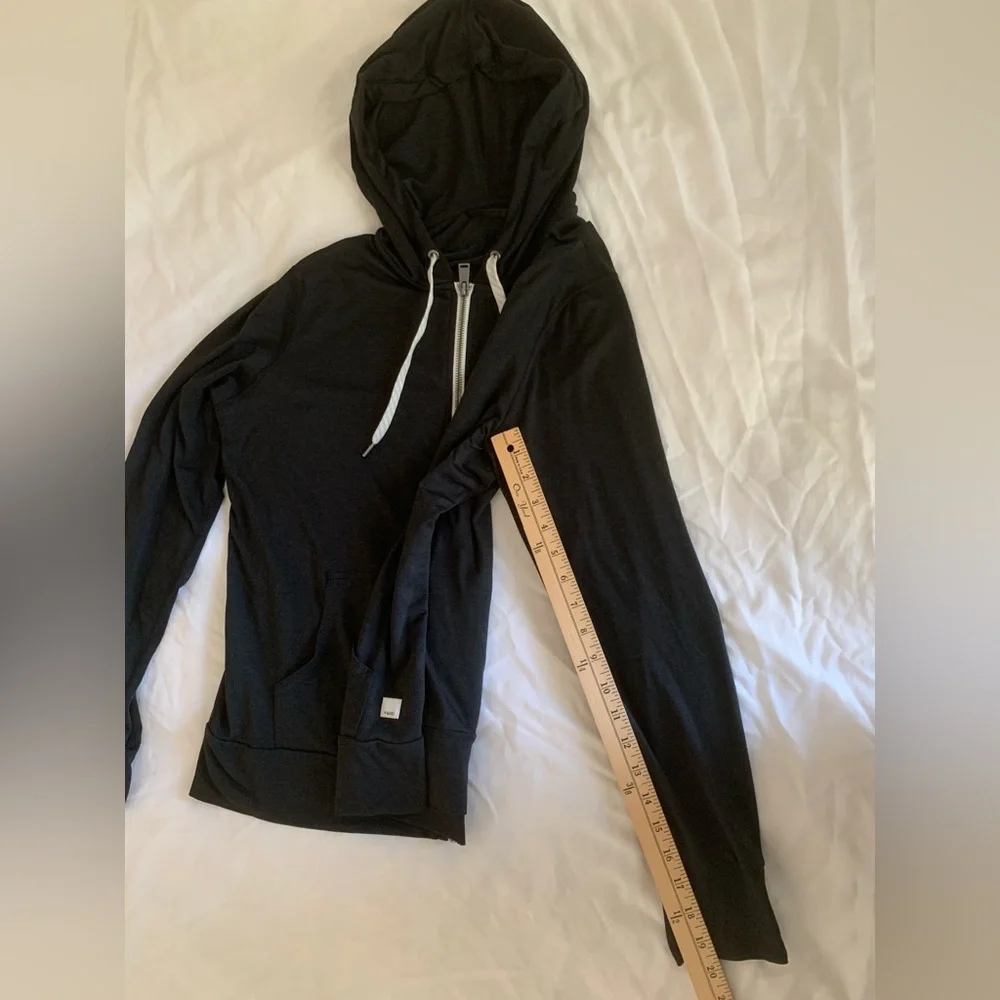 Vuori Halo Performance Full Zip Hoodie | Black | Size Large | DreamKnit™ - Picture 9 of 12